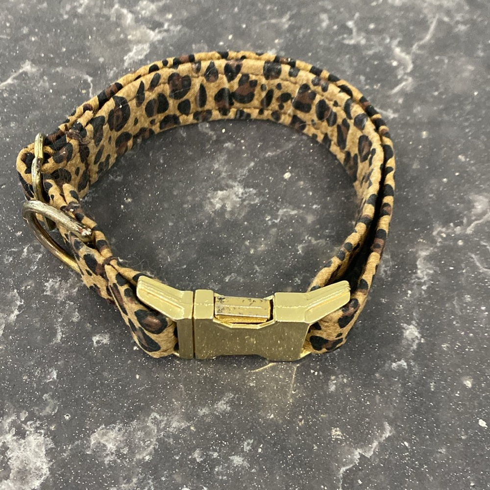 Brown leopard collar - Picture 2 of 4
